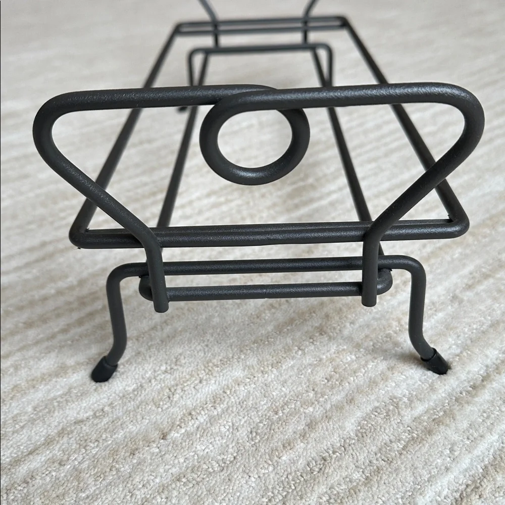 Pampered Chef Simple Additions Wrought Iron Black Metal Hospitality Stand Only